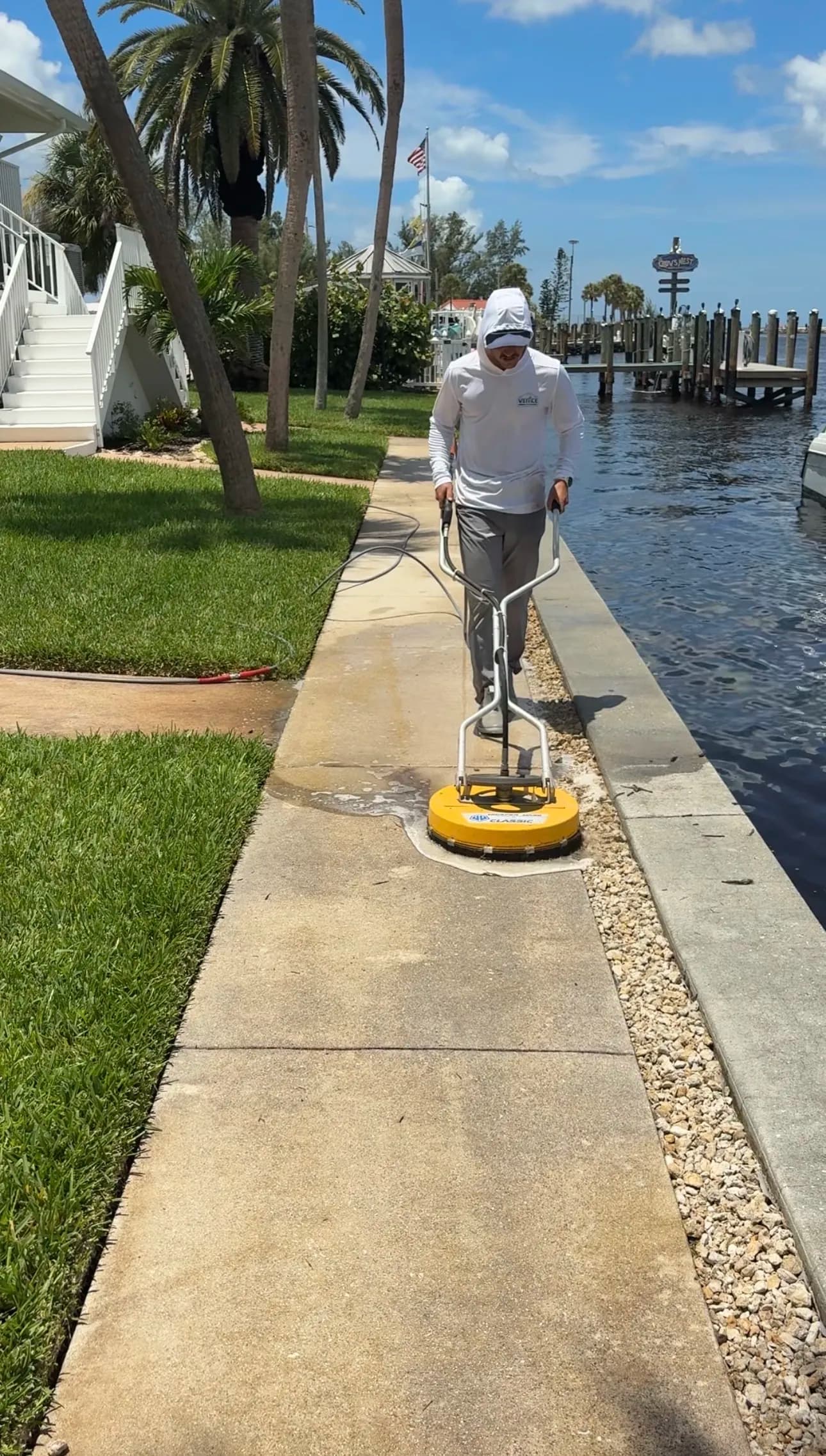 Gallery photos for Parking Lot and Sidewalk Pressure Washing at Bahia Vista Club Venice: Image #1